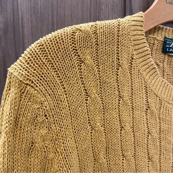 Vintage Izod Lacoste Croc Cable Knit Crewneck Sweater - Picture 3 of 9